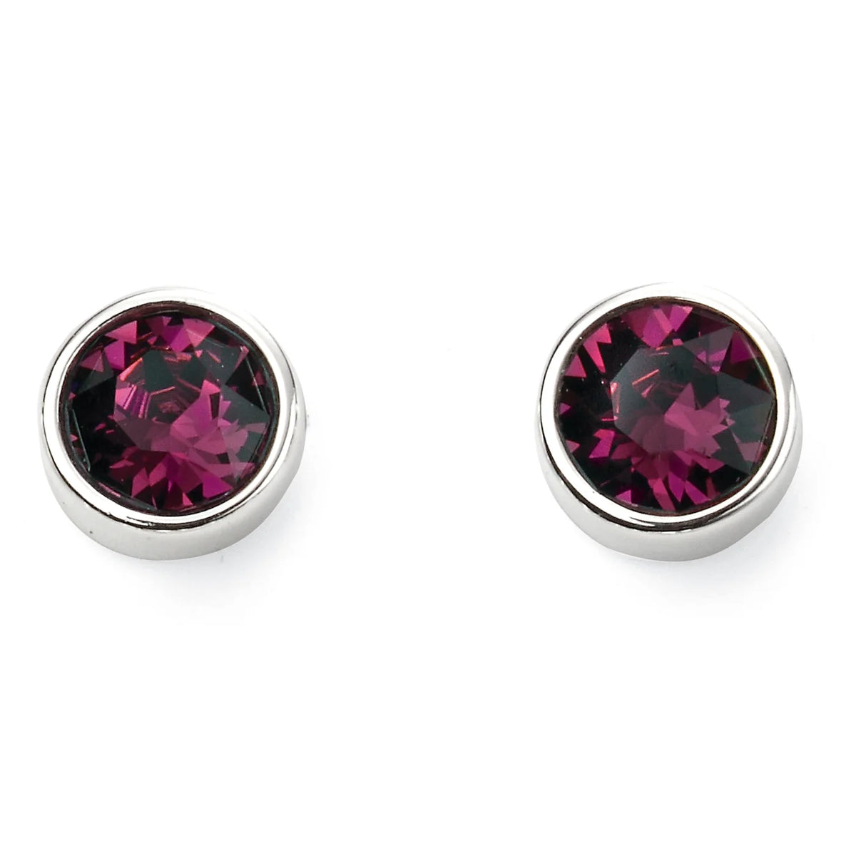 Crystal Birthstone Stud Earrings