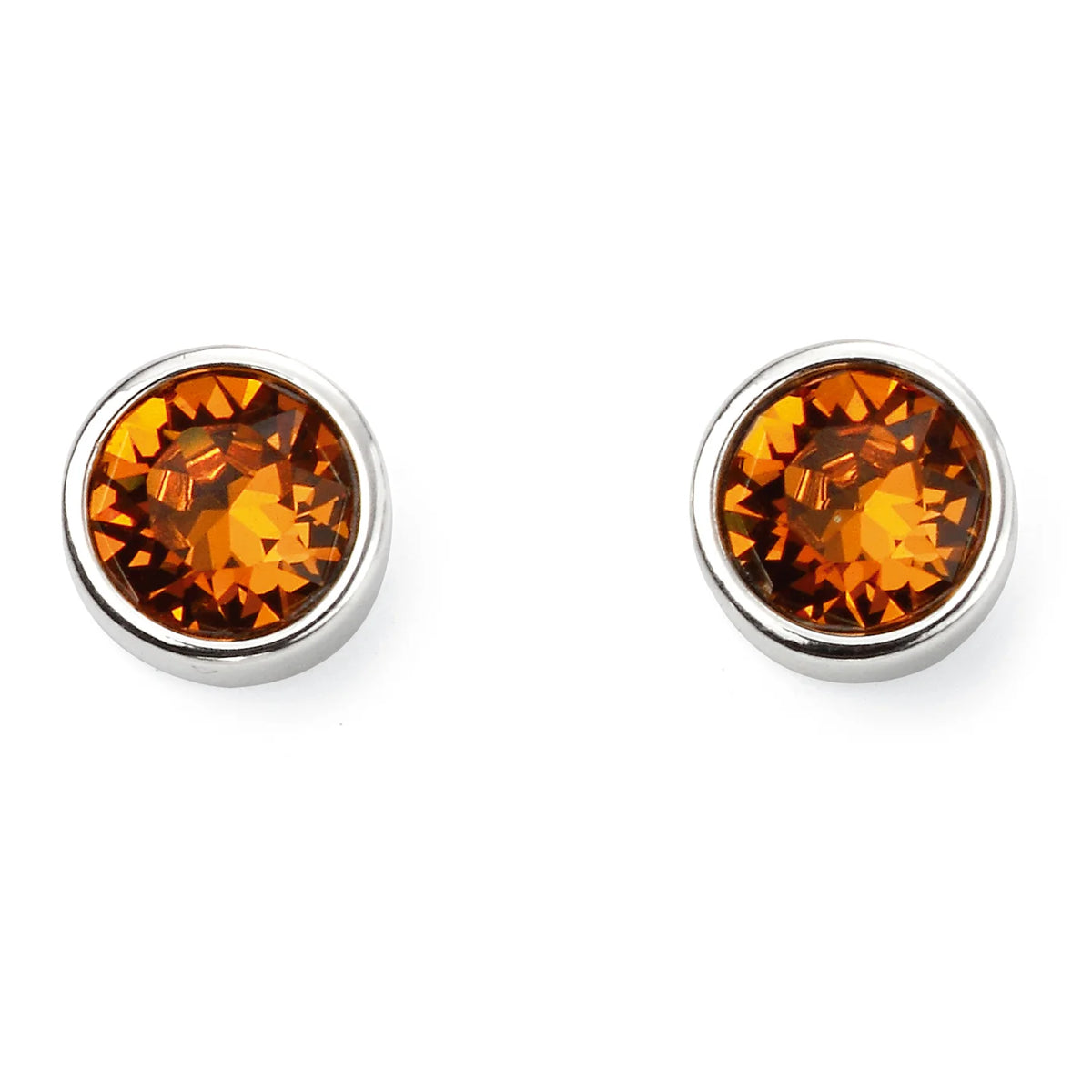 Crystal Birthstone Stud Earrings