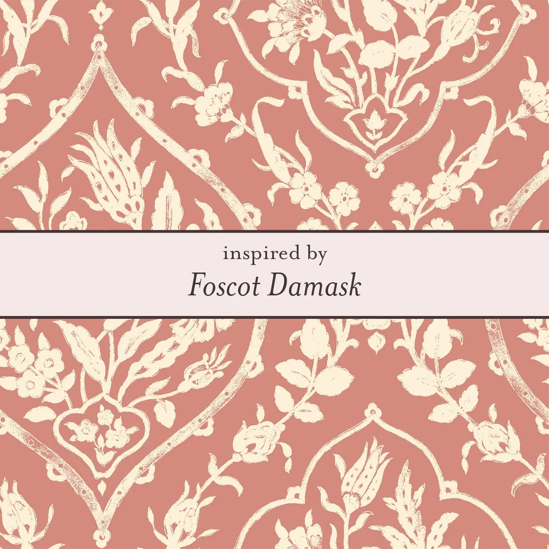 Laura Ashley Foscot Damask Folklore White Topaz Double Hoop Earrings