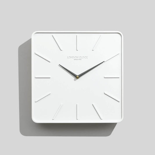 Hygge Square Oak & Resin Wall Clock